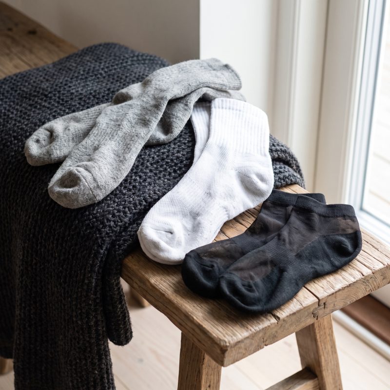 Chaussures, chaussettes et nylon liés au fétichisme des pieds